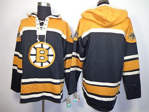 Bruins Blank Black Sawyer Hooded Sweatshirt Stitched Jersey
