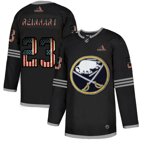 Buffalo Sabres #23 Sam Reinhart Grey 2020 USA Flag Stitched Jersey
