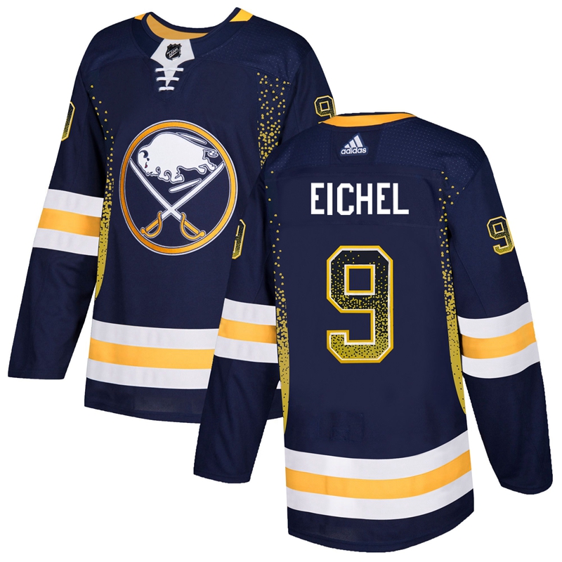 Buffalo Sabres #9 Jack Eichel Navy Blue Drift Fashion Stitched Jersey