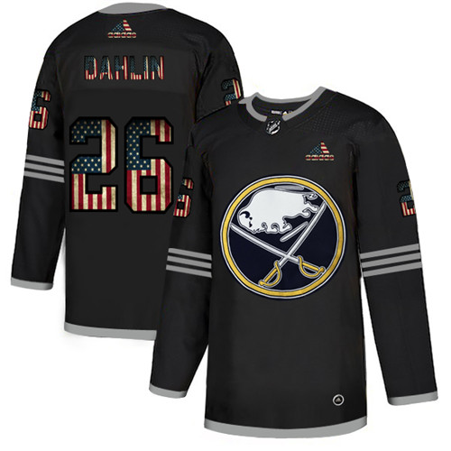 Buffalo Sabres #26 Rasmus Dahlin Grey 2020 USA Flag Stitched Jersey