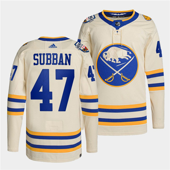 Buffalo Sabres #47 Malcolm Subban 2022 Cream Heritage Classic Stitched Jersey