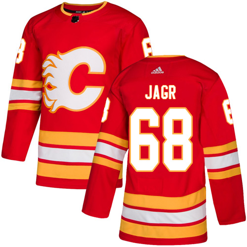Calgary Flames #68 Jaromir Jagr Red Stitched Adidas Jersey