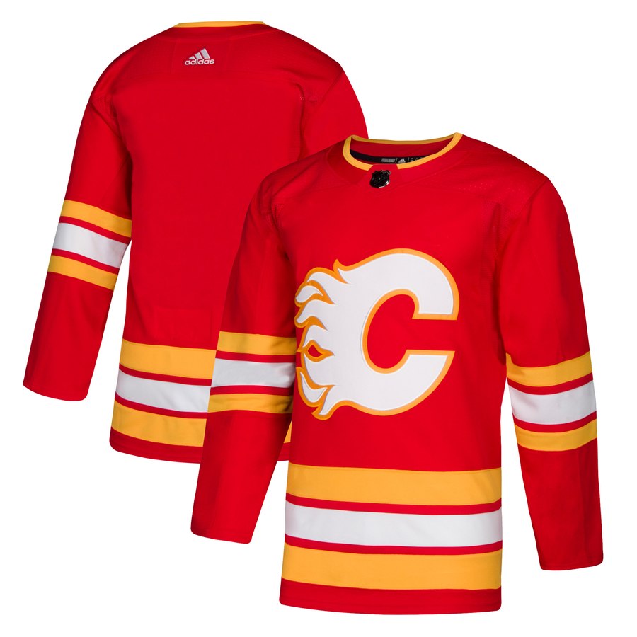Calgary Flames Red Blank Stitched Jersey