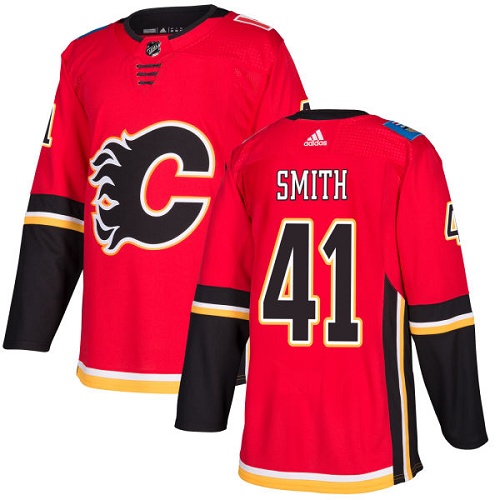 Calgary Flames #41 Mike Smith Red Stitched Jersey