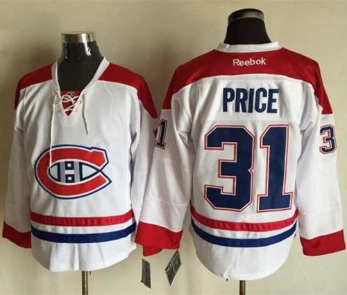 Canadiens #31 Carey Price Stitched White Jersey