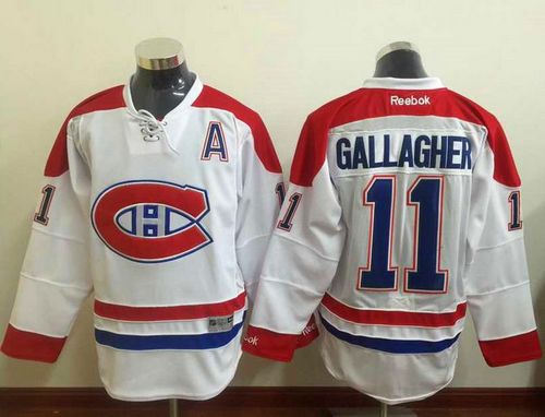 Canadiens #11 Brendan Gallagher White Stitched Jersey
