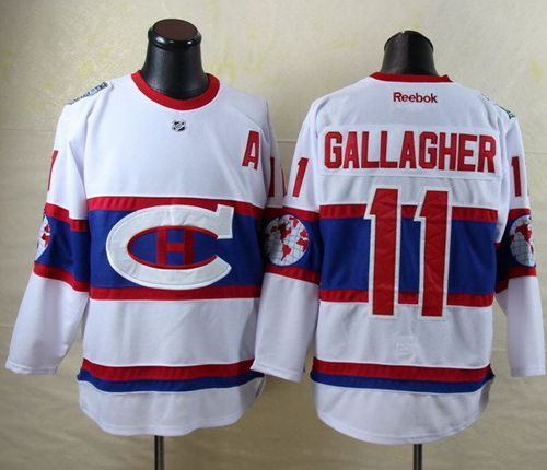 Canadiens #11 Brendan Gallagher White 2016 Winter Classic Stitched Jersey