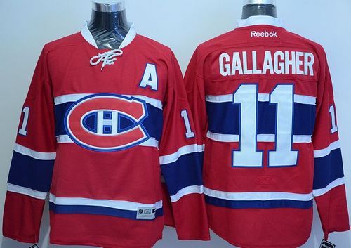 Canadiens #11 Brendan Gallagher Red Home Stitched Jersey