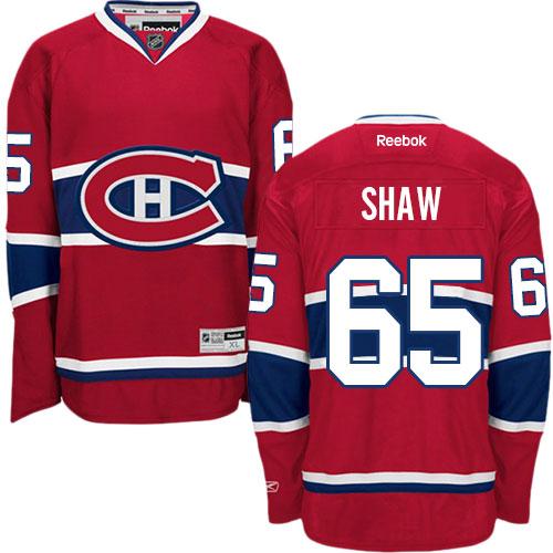 Canadiens #65 Andrew Shaw Red Home Stitched Jersey