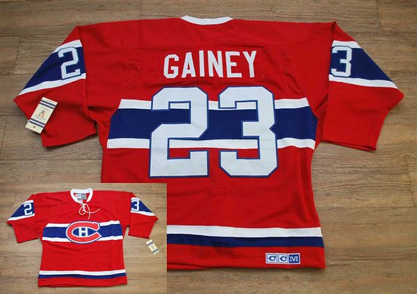 Canadiens #23 Bob Gainey Stitched Red CH CCM Throwback Jersey