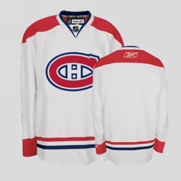 Canadiens Blank Stitched White Jersey