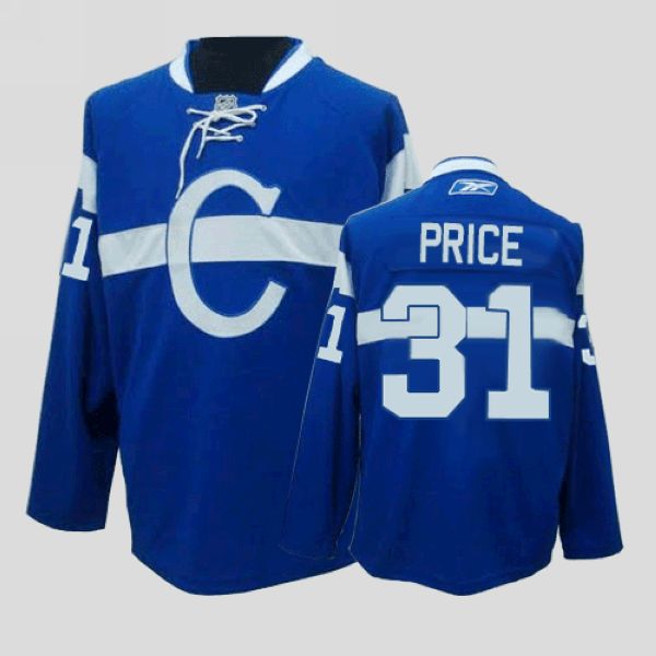 Canadiens #31 Carey Price Stitched Blue Jersey