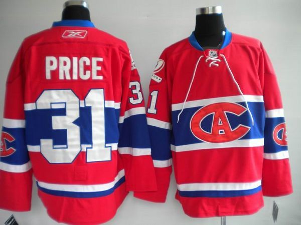 Canadiens #31 Carey Price Stitched Red New CA Jersey