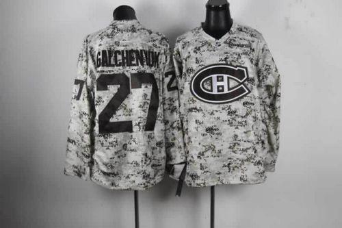 Canadiens #27 Alex Galchenyuk Camo Stitched Jersey