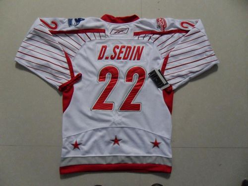 Canucks #22 D.Sedin 2011 All Star Stitched White Jersey