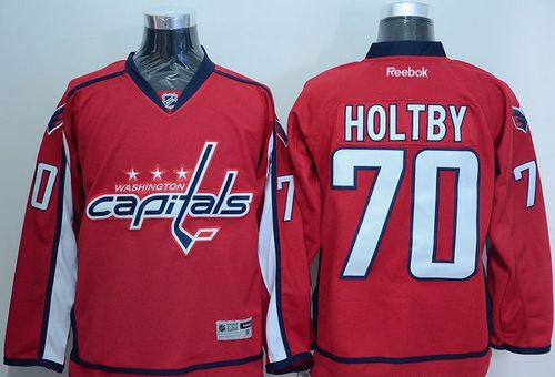 Capitals #70 Braden Holtby Red Stitched Jersey
