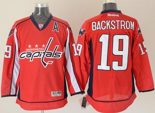 Capitals #19 Nicklas Backstrom Red Stitched Jersey