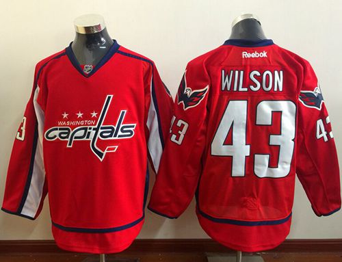 Capitals #43 Tom Wilson Red Home Stitched Jersey