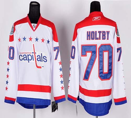 Capitals #70 Braden Holtby White 2011 Winter Classic Vintage Stitched Jersey
