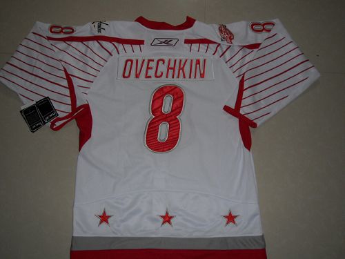 Capitals #8 Alex Ovechkin 2011 All Star Stitched White Jersey