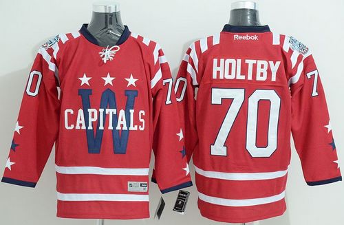 Capitals #70 Braden Holtby 2015 Winter Classic Red Stitched Jersey
