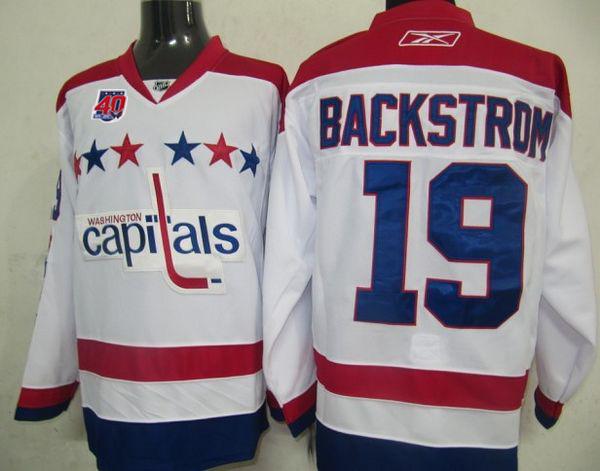 Capitals #19 Nicklas Backstrom White 2011 Winter Classic Vintage 40th Anniversary Stitched Jersey