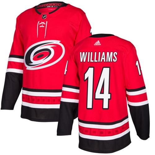 Carolina Hurricanes #14 Justin Williams Red Stitched Adidas Jersey