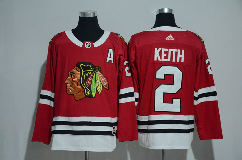 Chicago Blackhawks #2 Duncan Keith Red Adidas Stitched Jersey