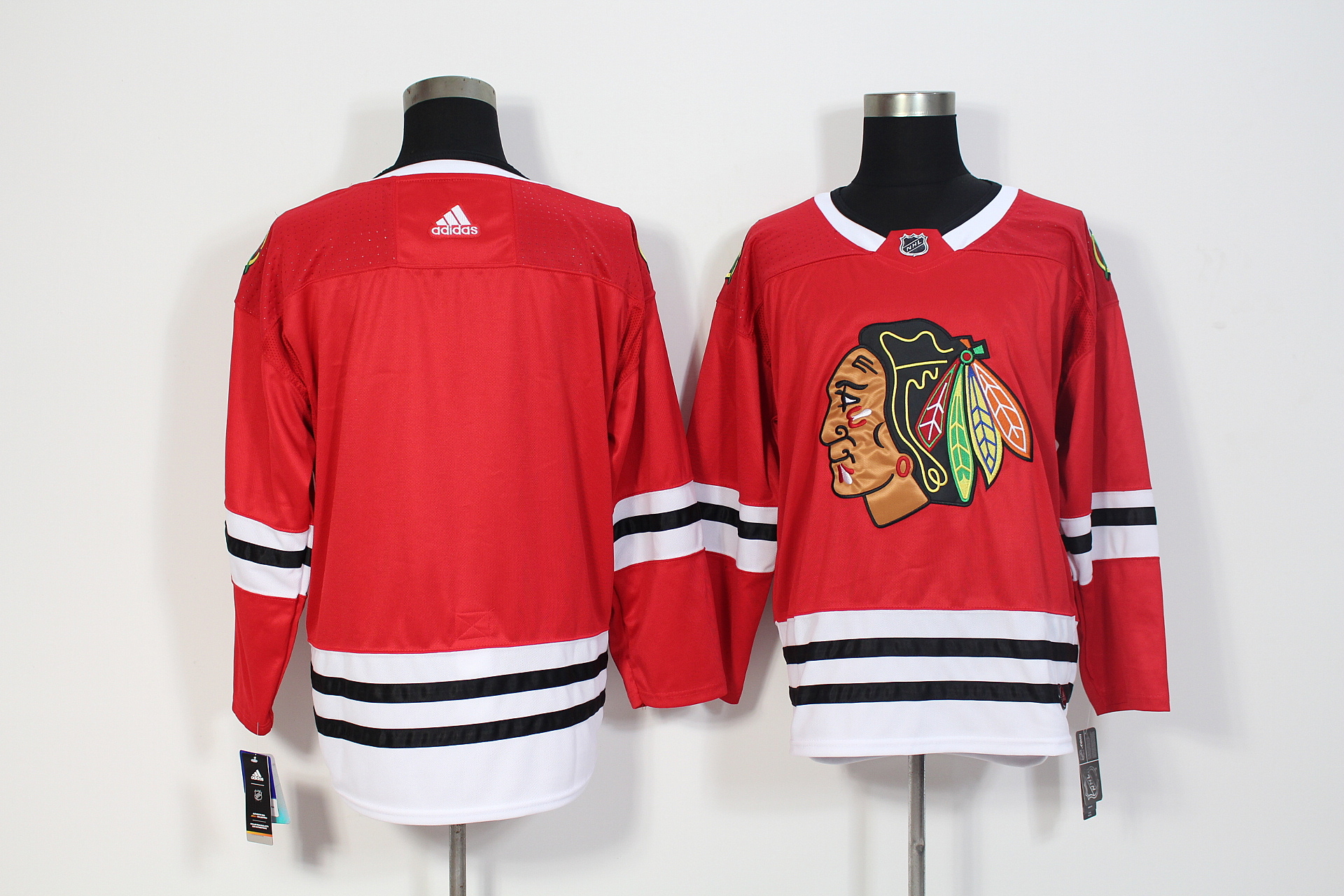 Chicago Blackhawks Red Stitched Adidas Jersey