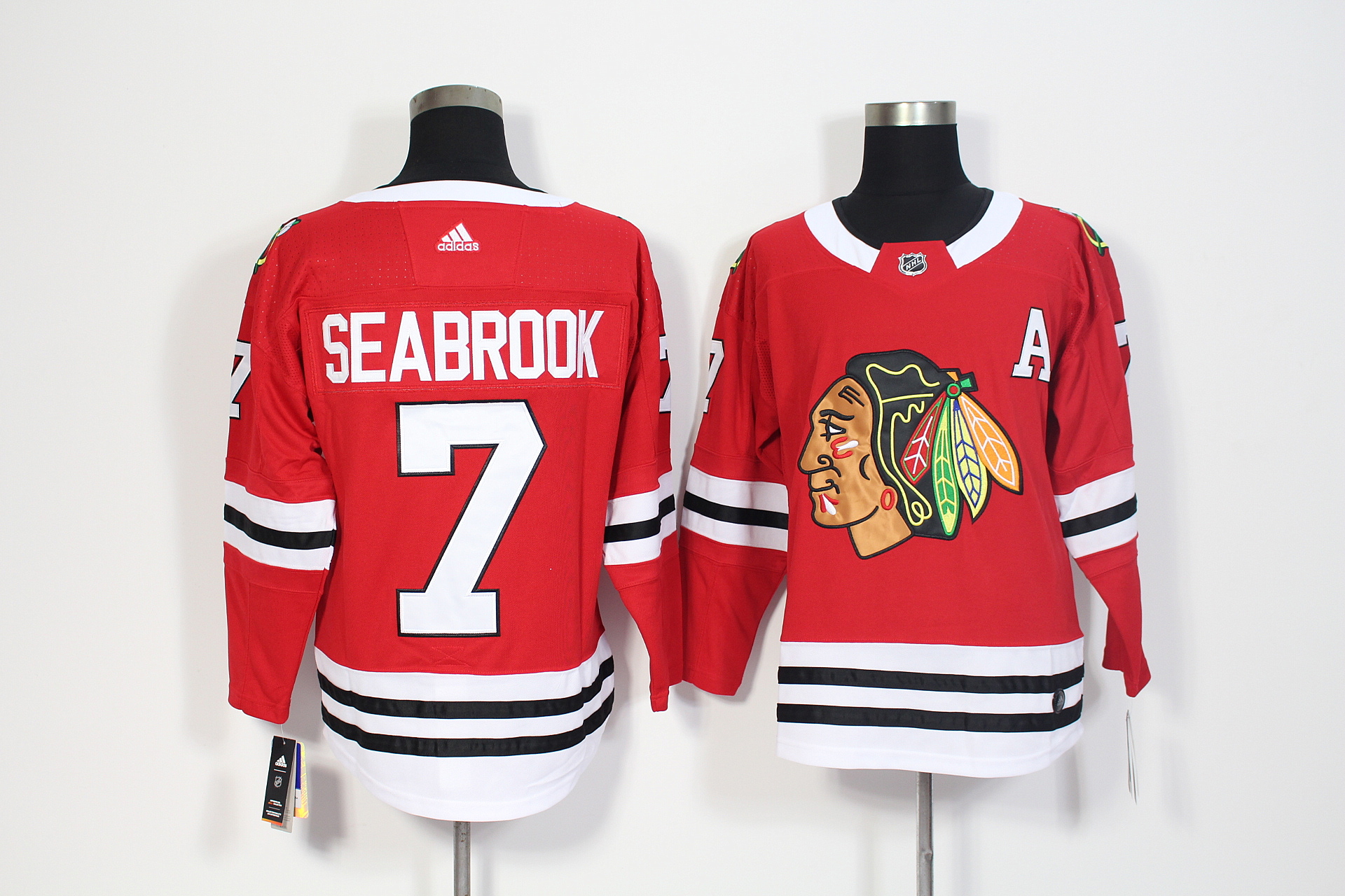 Chicago Blackhawks #7 Brent Seabrook Red Stitched Adidas Jersey