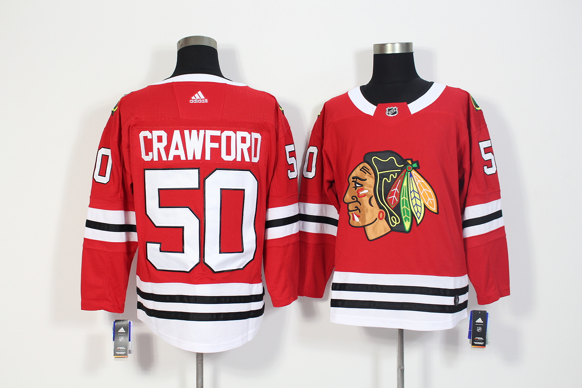 Chicago Blackhawks #50 Corey Crawford Red Stitched Adidas Jersey