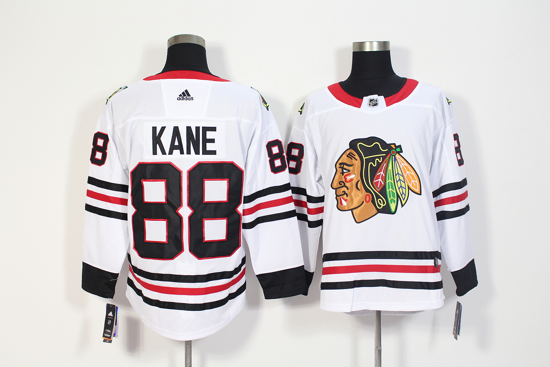 Chicago Blackhawks #88 Patrick Kane White Stitched Adidas Jersey
