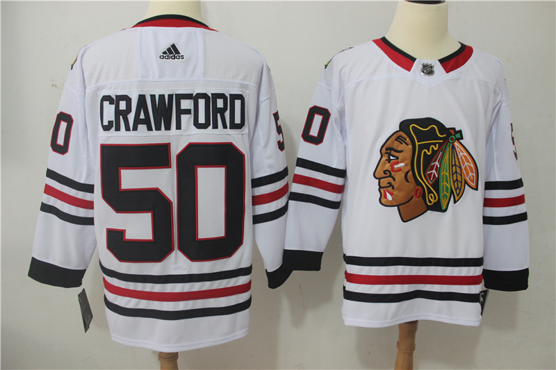 Chicago Blackhawks #50 Corey Crawford White Stitched Adidas Jersey