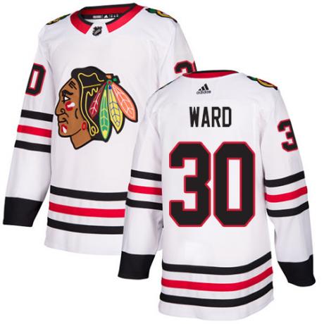 Chicago Blackhawks #30 Cam Ward White Stitched Jersey