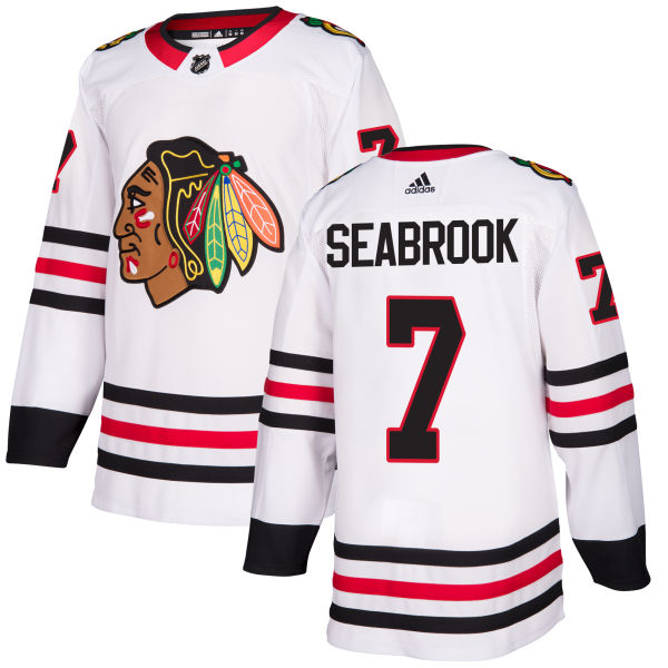 Chicago Blackhawks #7 Brent Seabrook White Stitched Jersey