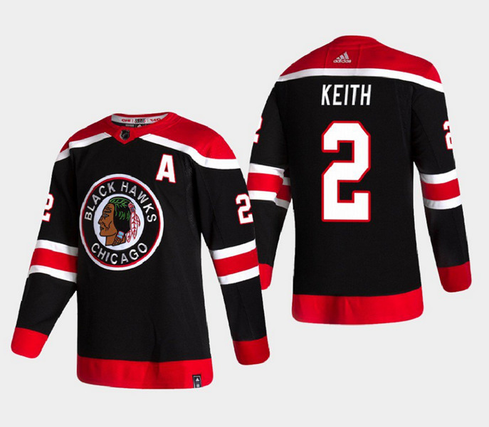 Chicago Blackhawks #2 Duncan Keith Black Stitched Jersey