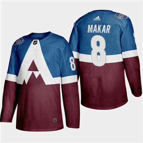 Colorado Avalanche #8 Cale Makar 2020 Stadium Series Blue Stitched Jersey