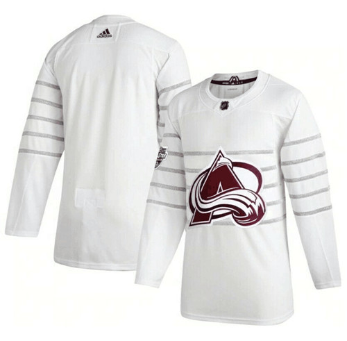 Colorado Avalanche Blank White All Star Stitched Jersey