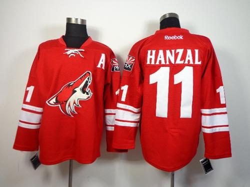 Coyotes #11 Martin Hanzal Red Home Stitched Jersey