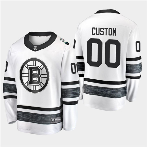 Boston Bruins Custom 2019 NHL All-Star White Stitched Jersey
