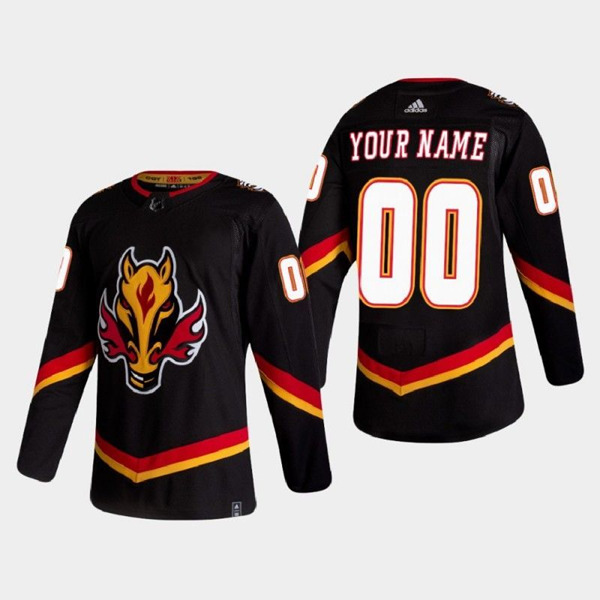 Calgary Flames Custom 2021 Name Number Size NHL Stitched Jersey