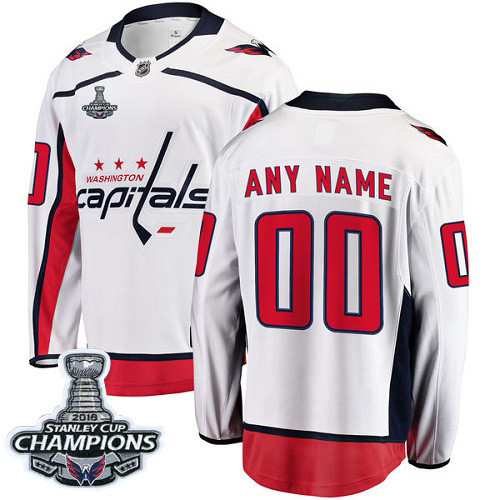 Washington Capitals Custom Stanley Cup Champions Name Number Size NHL Stitched Jersey