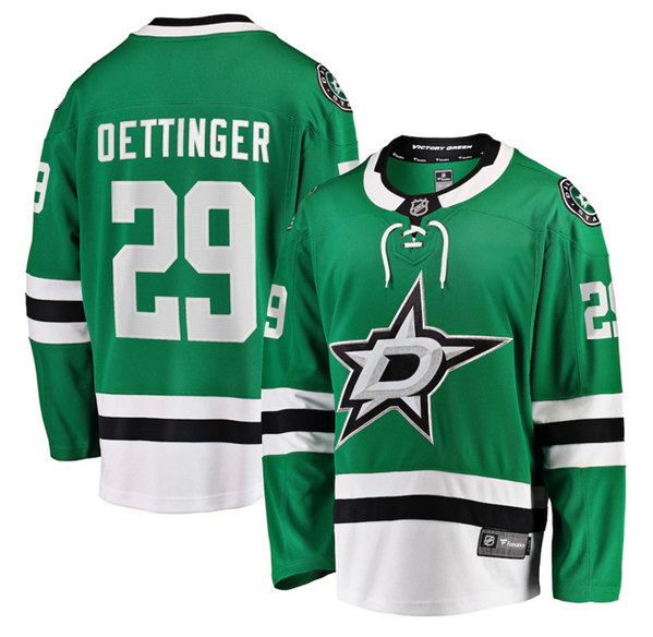 Dallas Stars #29 Jake Oettinger Green Stitched Jersey