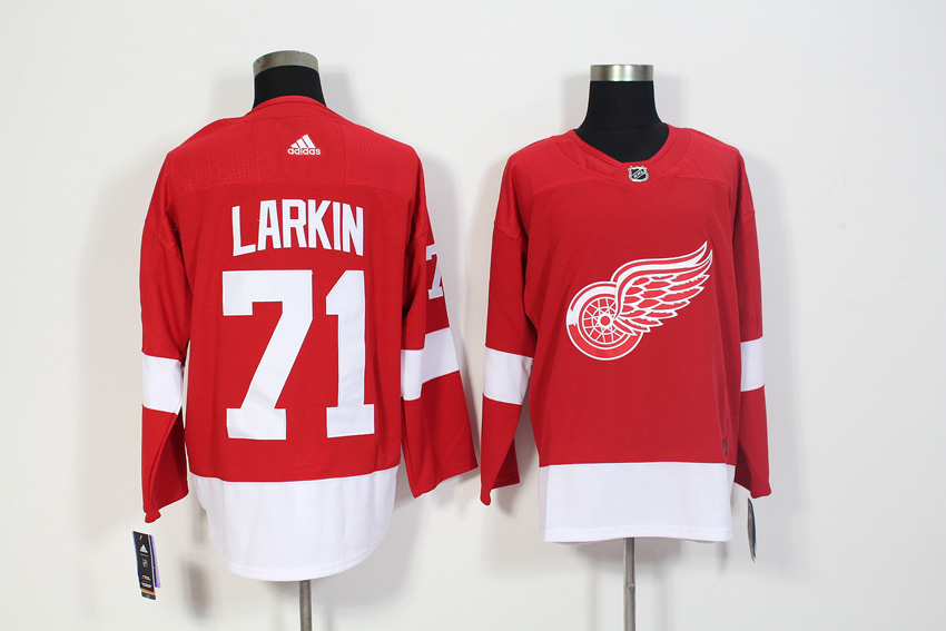 Detroit Red Wings #71 Dylan Larkin Red Stitched Adidas Jersey