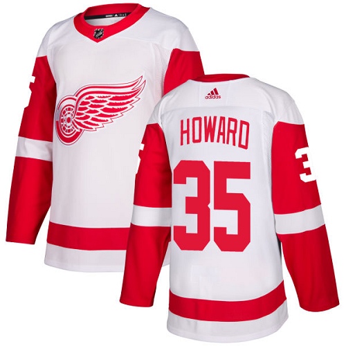 Detroit Red Wings #35 Jimmy Howard White Stitched Jersey