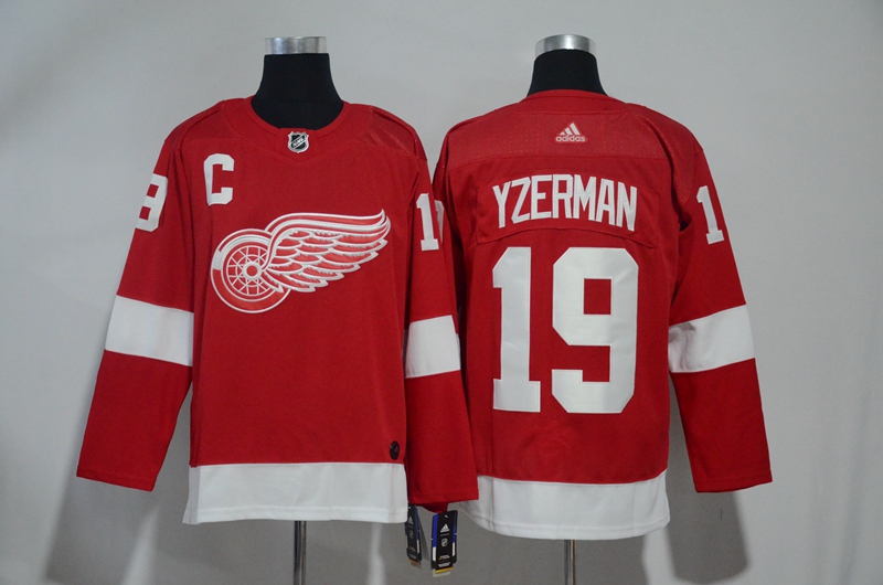 Detroit Red Wings #19 Steve Yzerman Red Stitched Jersey