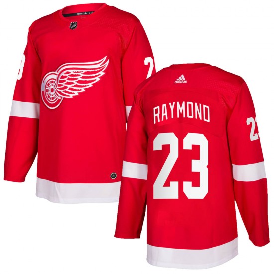 Detroit Red Wings #23 Lucas Raymond Red Stitched Jersey