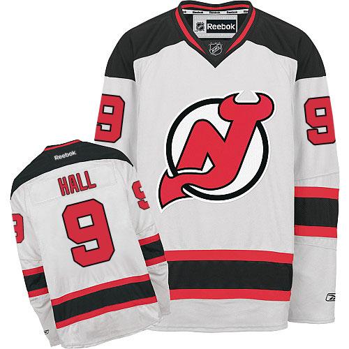 Devils #9 Taylor Hall White Stitched Jersey