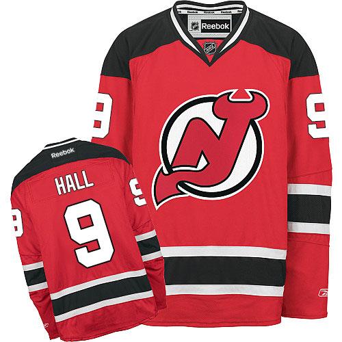 Devils #9 Taylor Hall Red Stitched Jersey