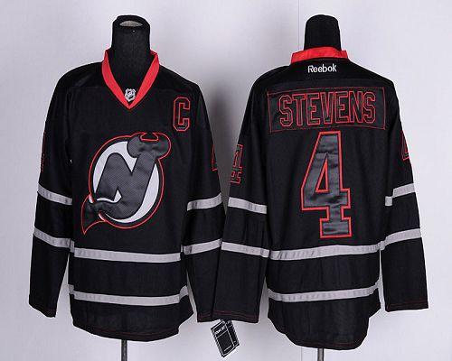 Devils #4 Scott Stevens Black Ice Stitched Jersey